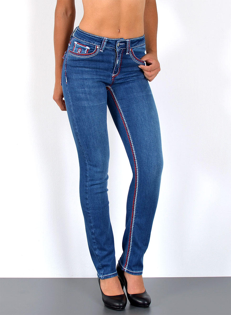 DSquared² Baumwolle ROTE BAUMWOLLE JEANS in Rot Damen Bekleidung Jeans Jeans mit gerader Passform Sparen Sie 28% 