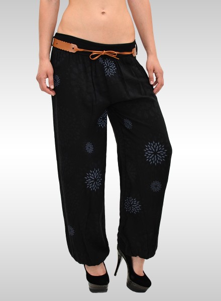 Damen Pumphose Sommerhose mit Muster