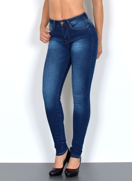 Esra Skinny Jeans mit hohem Bund