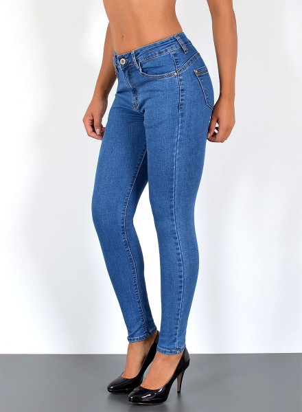 Jeans Damen Skinny Jeans Push Up Jeanshose
